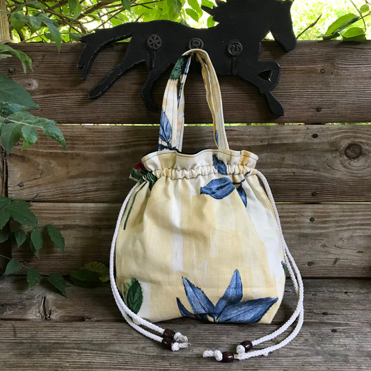 Chinese Magnolia Draw String Bag
