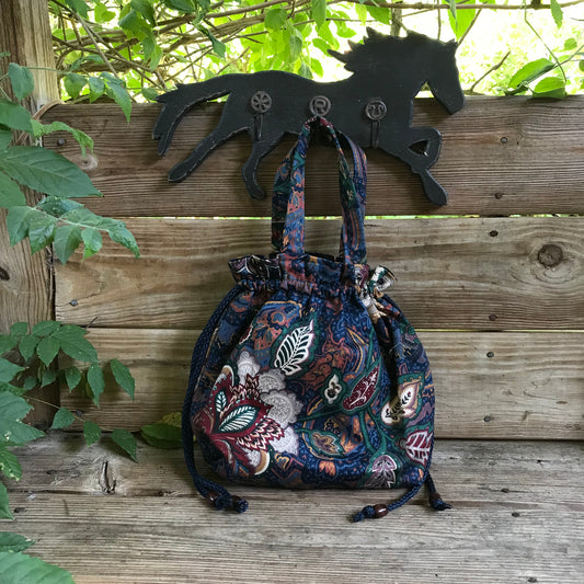 Paisley Draw String Bag